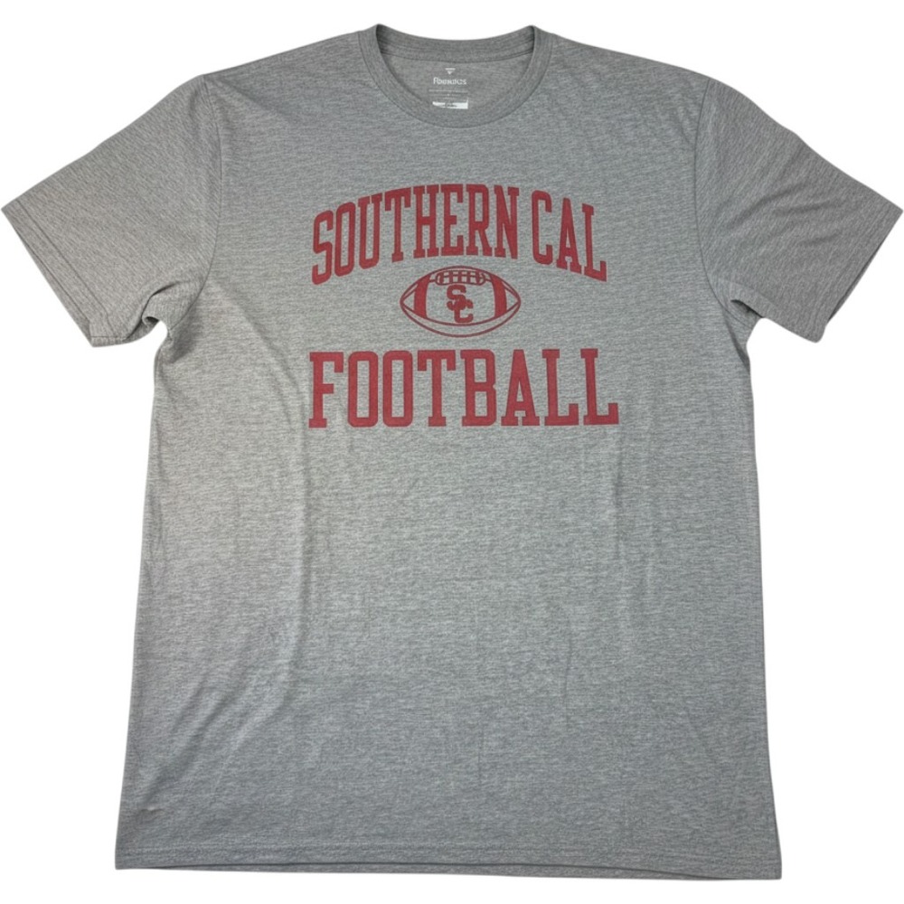 Fanatics USC Trojans Southern Cal Football Tee Shirt Mens XL Grey NEW
